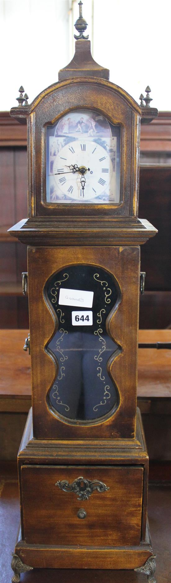 Miniature longcase clock